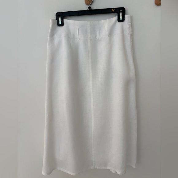 Brochu Walker white linen Teagan skirt - Picture 11 of 11